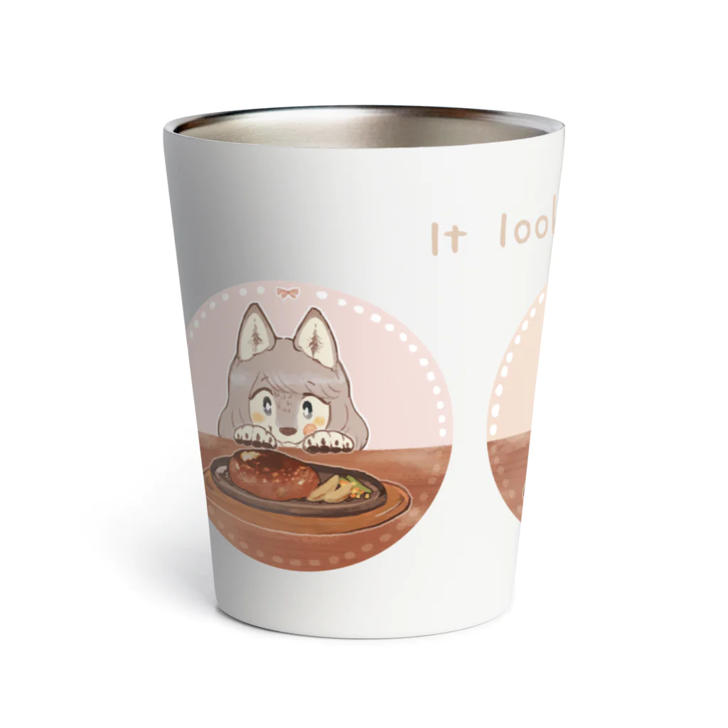 エノコロ草の丘SHOP スズリ店のIt looks yummy ♡ Thermo Tumbler