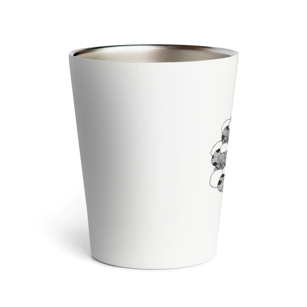 Cocolandのもこもこモノトーン模様 Thermo Tumbler