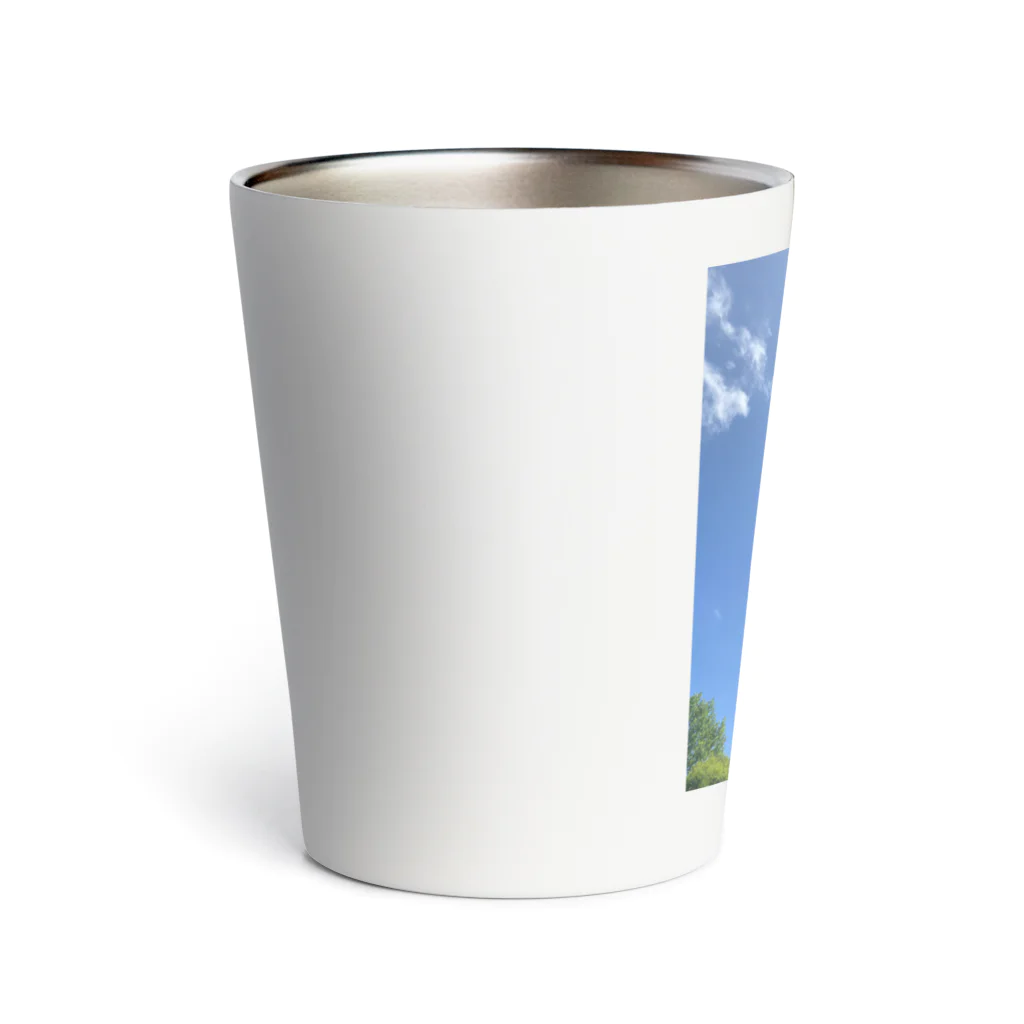 GreenTrexの木のある空 Thermo Tumbler