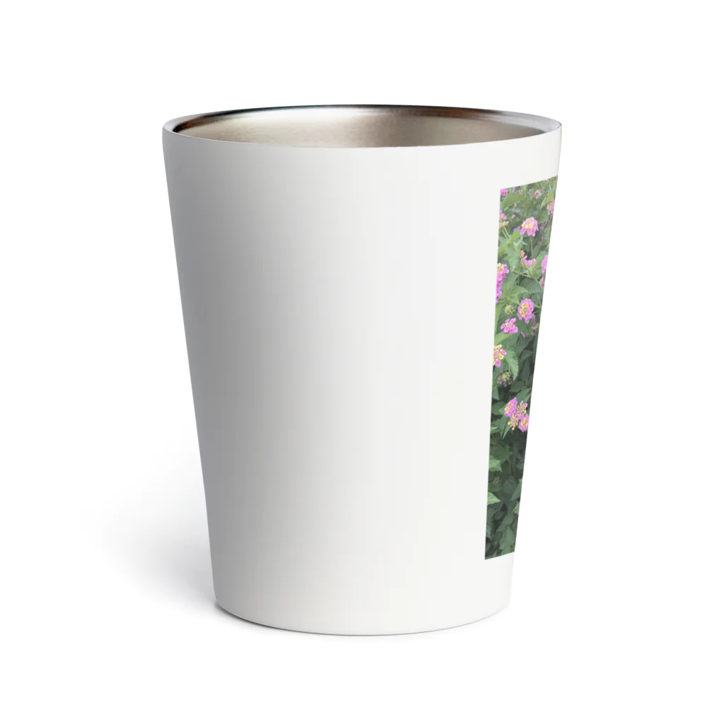 Callion’s daydreamのピンクのお花 Thermo Tumbler