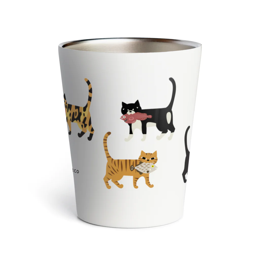 YoakeNecoのよあけねこ　集合 Thermo Tumbler