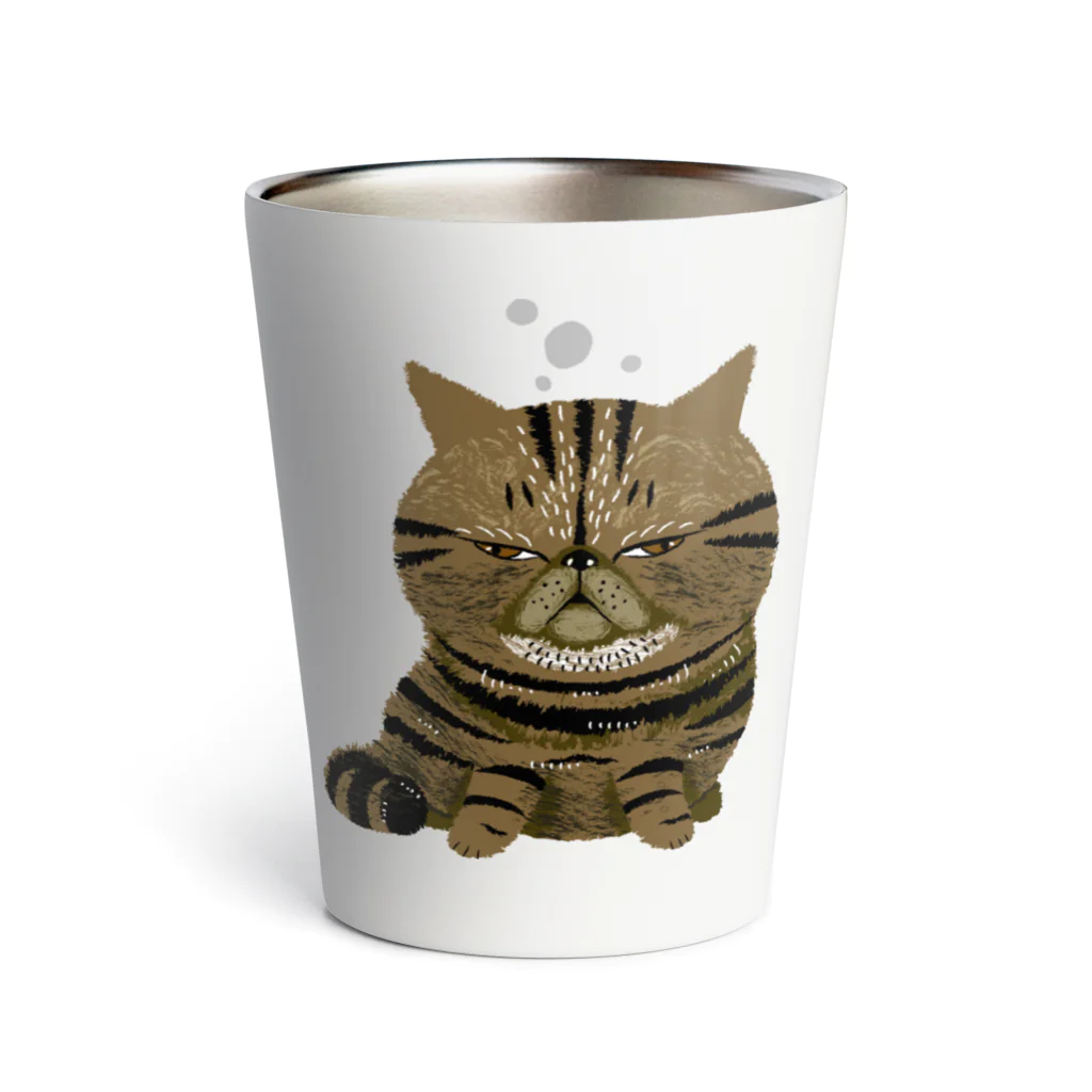 多分ねこのねこの寝落ち(エキゾ) Thermo Tumbler