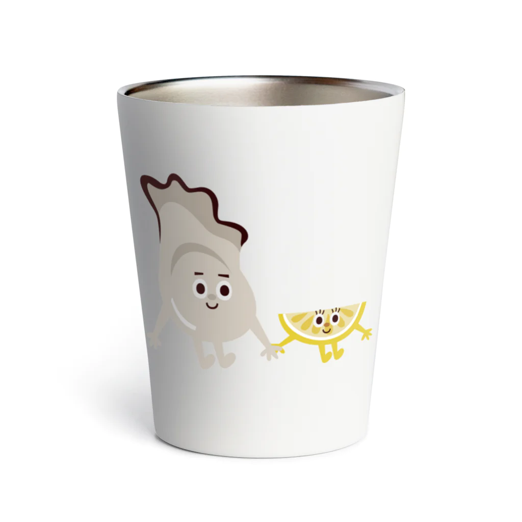 YoakeNecoのかきおじさんとれもんちゃん　東北☆家族 Thermo Tumbler