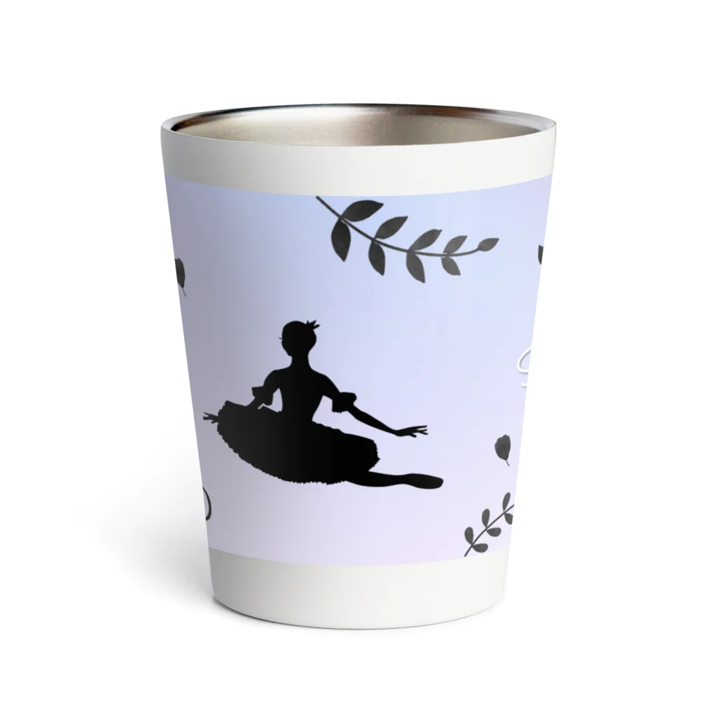 バレエシルエット ballet*pointe_pon*のバレエシルエット【サタネラ】グラス・タンブラー Thermo Tumbler