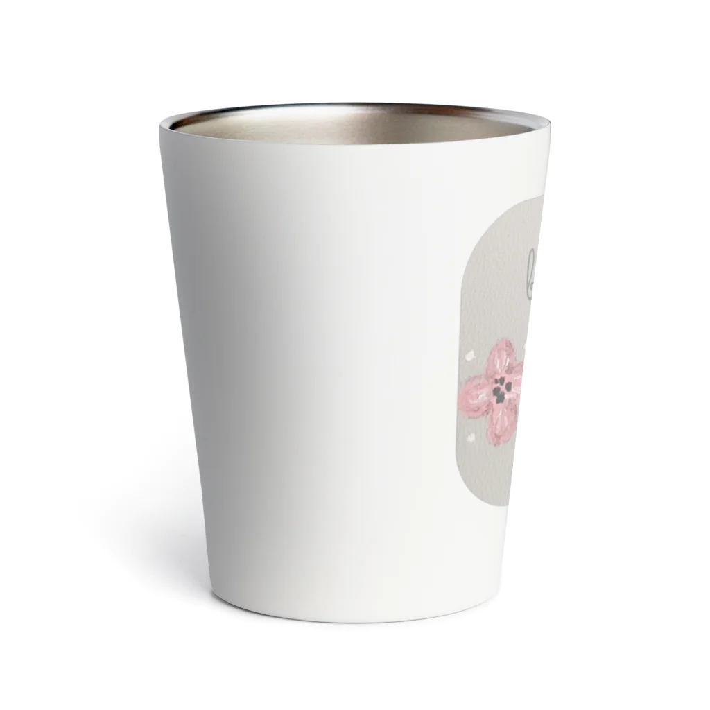 バニラ＆チッチのアクリル絵 文鳥さん🌸  Thermo Tumbler