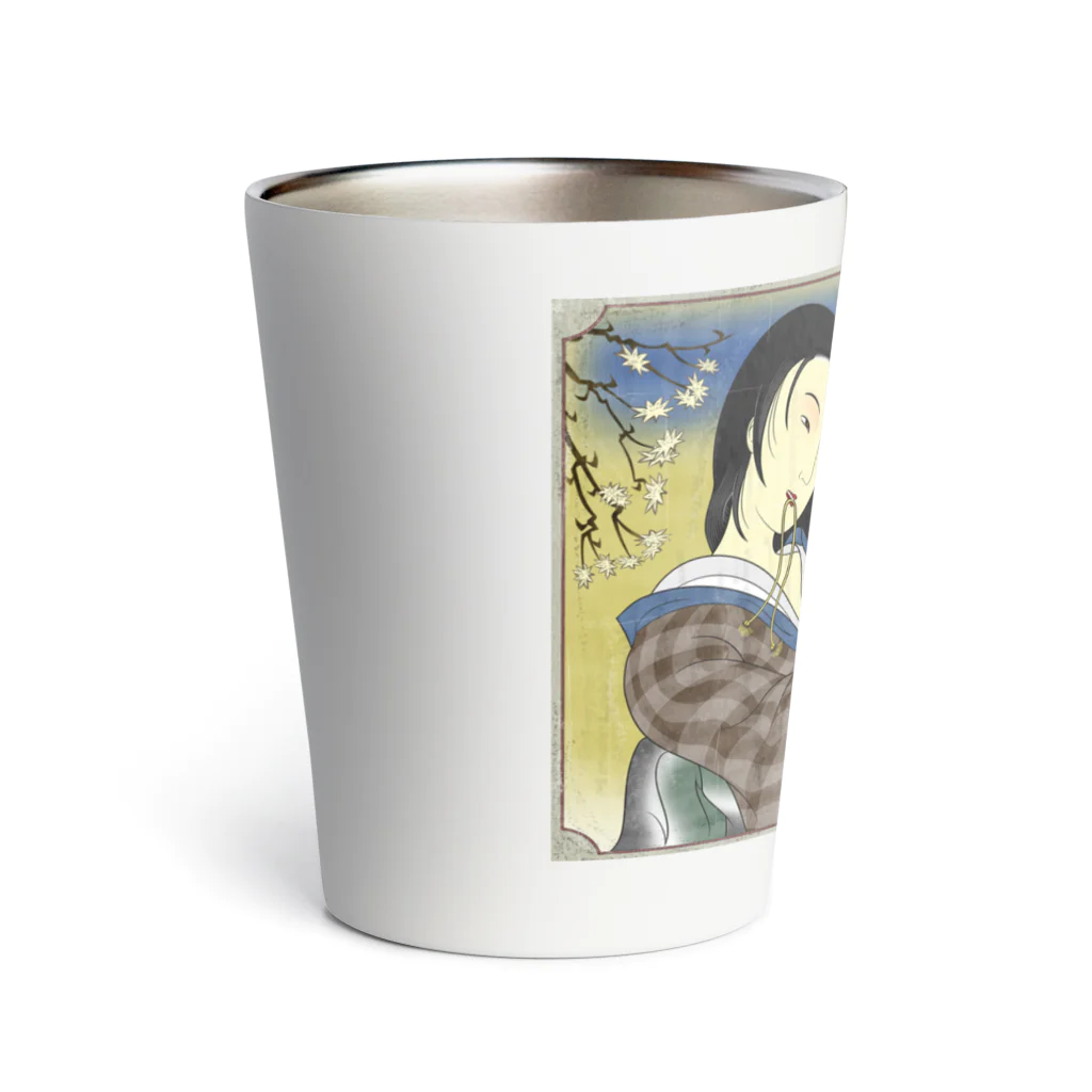 nidan-illustrationの"錦板を遣ふ女の図" #1 Thermo Tumbler