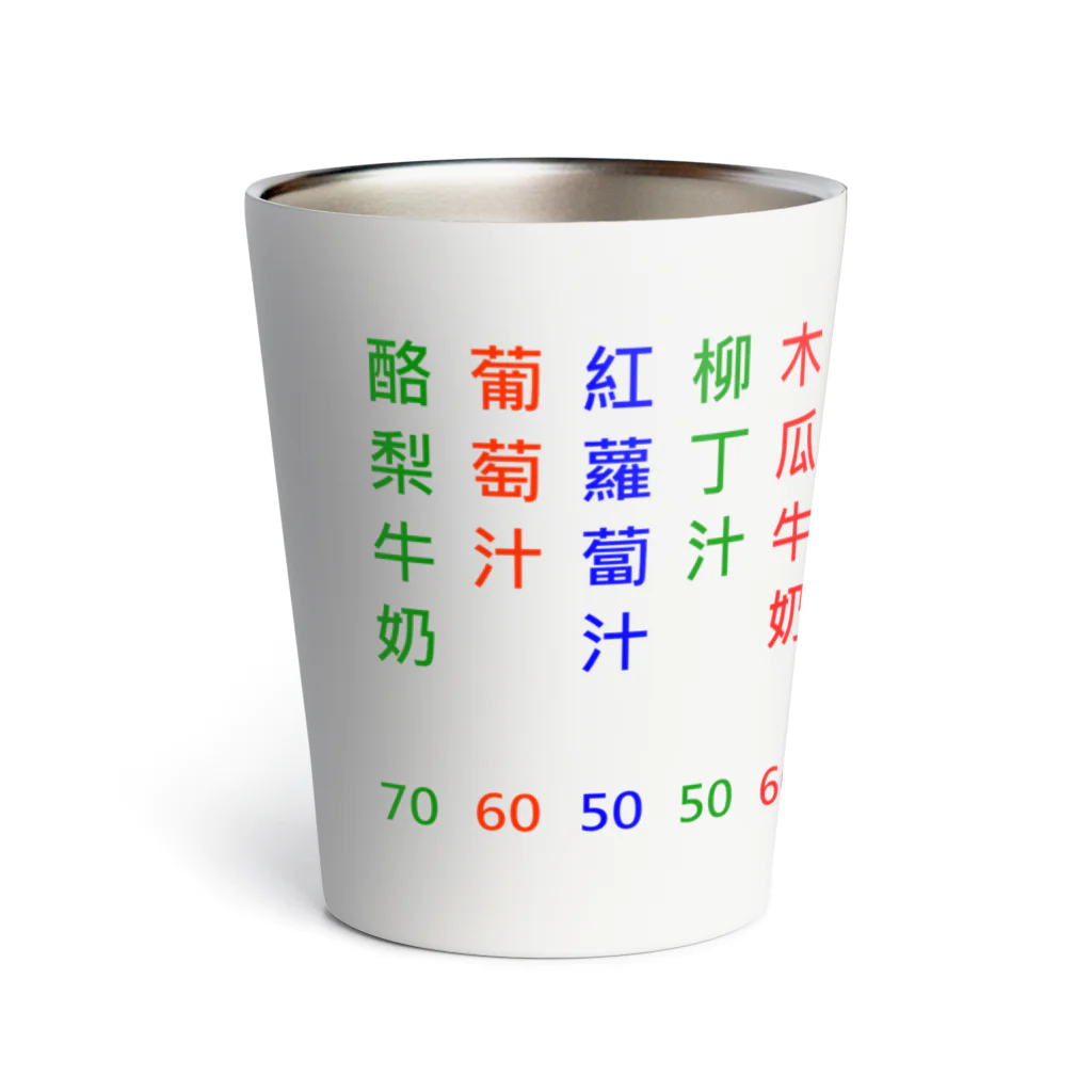 TOSEIKAIの台湾夜市ドリンクバー Thermo Tumbler