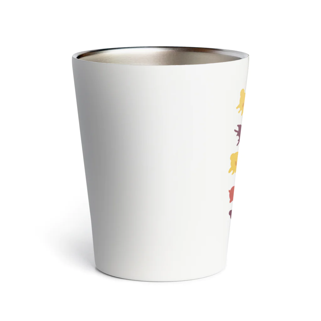 いきものや　のの（別館）のたこたこたこシルエット Thermo Tumbler