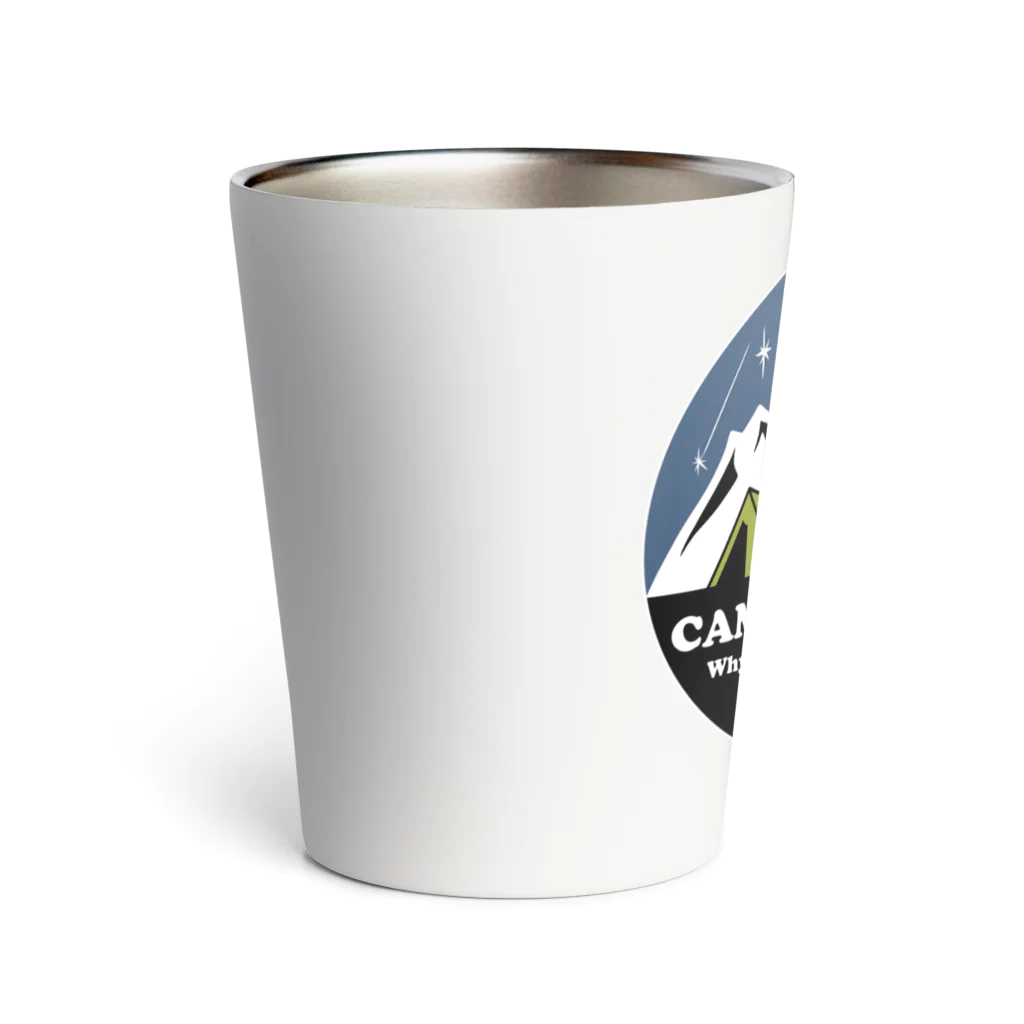 Kazunari0420のCamp with dog (ボーダーコリー　レッド） Thermo Tumbler