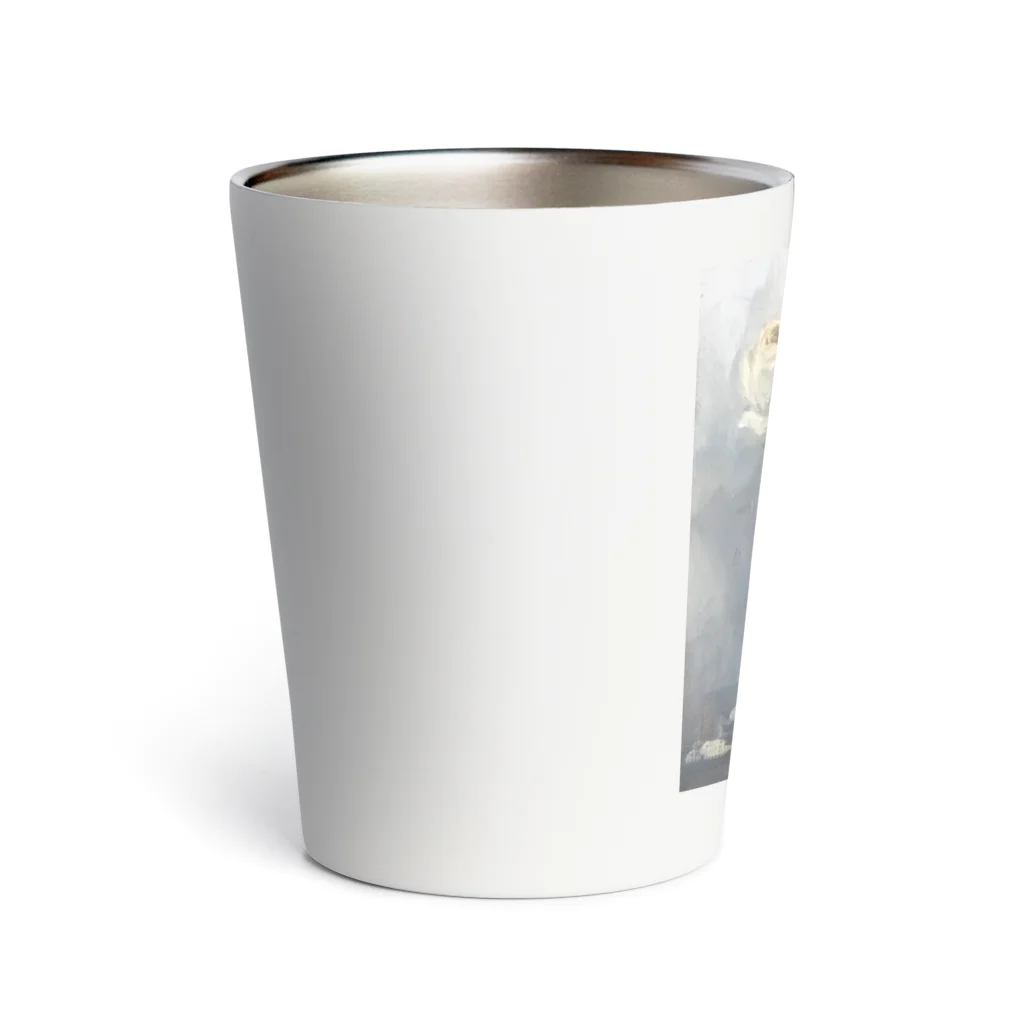 工房HANEの白バラが好き Thermo Tumbler