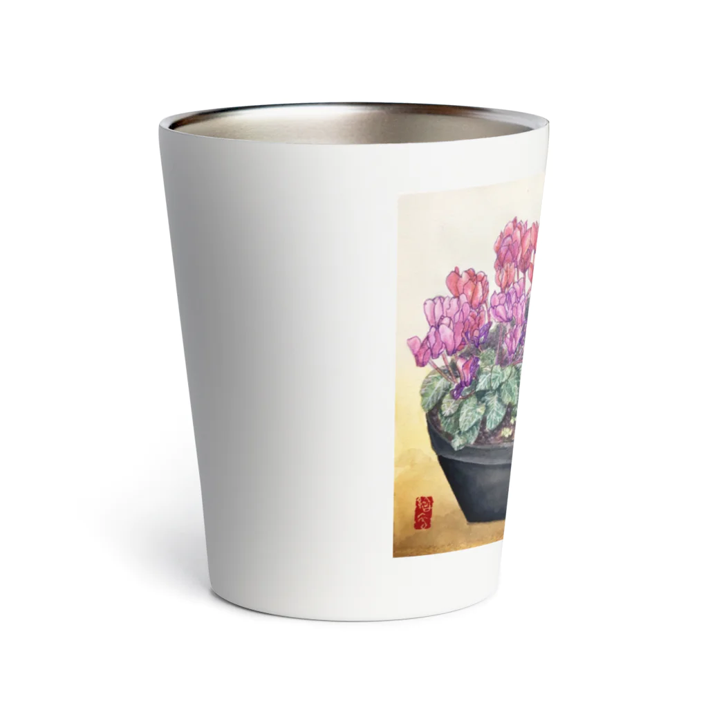 JapaneseArt Yui Shopのシクラメン Thermo Tumbler