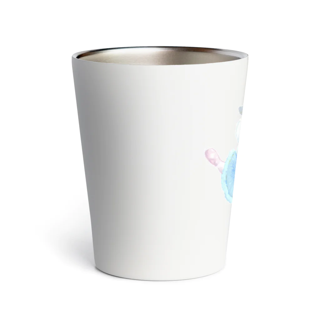 せいだいしおりのシュナウザーの青い鳥とフロリナ王女 Thermo Tumbler