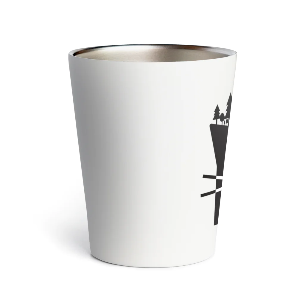 Fujiyorihinaのharapeko camp ねこタンブラー(白) Thermo Tumbler