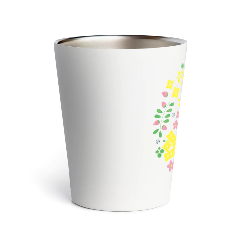 mymykitchenのピンクのお花畑 Thermo Tumbler