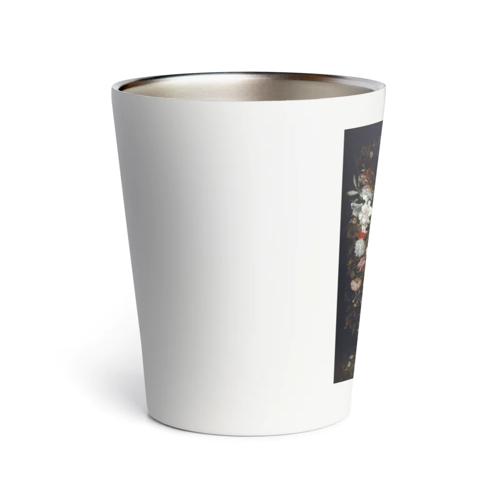 世界の絵画アートグッズのヤン・ブリューゲル（父）《木の器に咲く花》 Thermo Tumbler