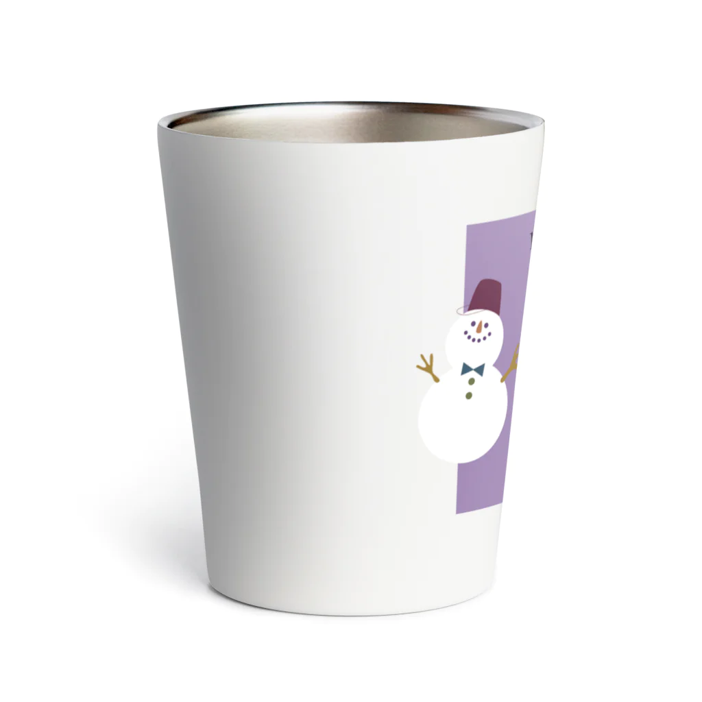 Hinaのまるくて かわいい purple Thermo Tumbler