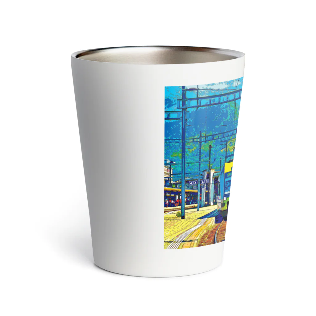 GALLERY misutawoのスイス シュピーツの駅 Thermo Tumbler