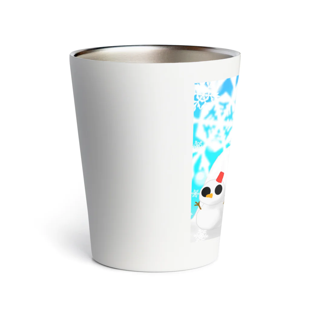 くろねこさんのくろねこさんと雪だるま Thermo Tumbler