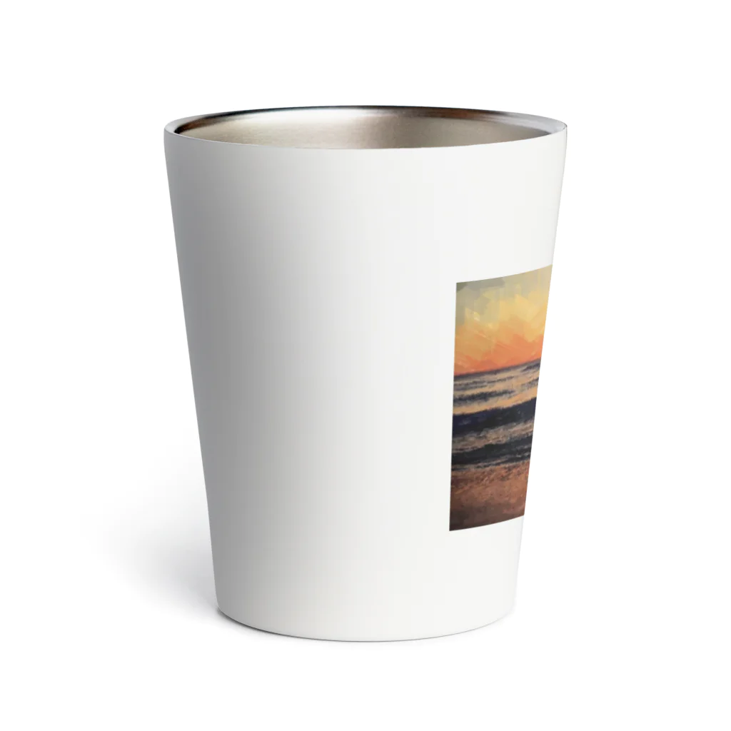 One natureのオレンジ夕日 Thermo Tumbler