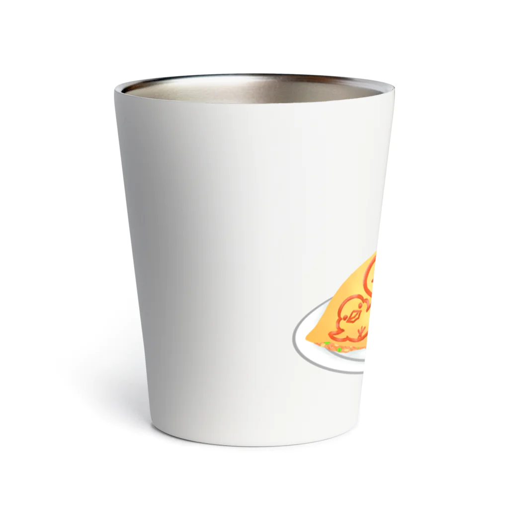 Lily bird（リリーバード）のラブ文鳥オムライス Thermo Tumbler