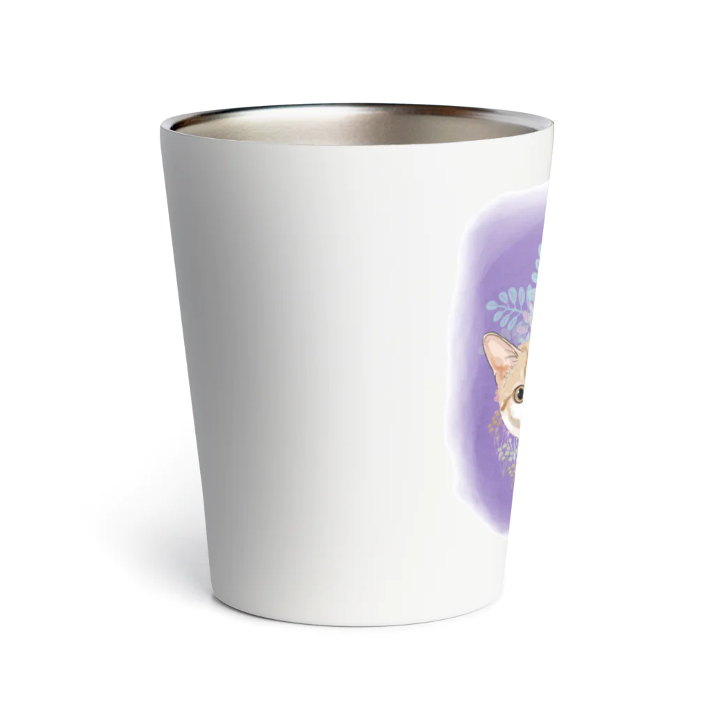 みきぞーん｜保護猫 ミッキー画伯と肉球とおともだちのrui&ram ×お花畑 Thermo Tumbler