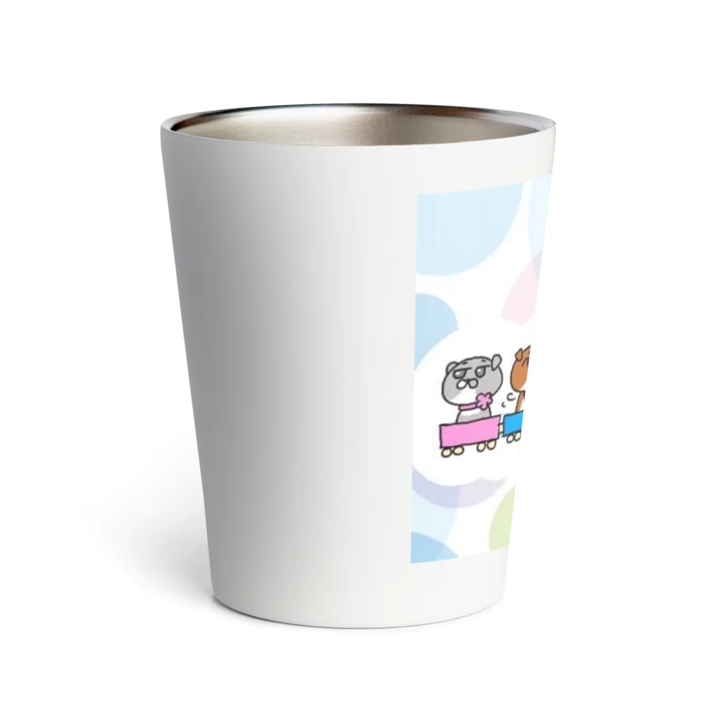 さぼてんのネコミュニケーションのさぼてん家のお出かけ Thermo Tumbler