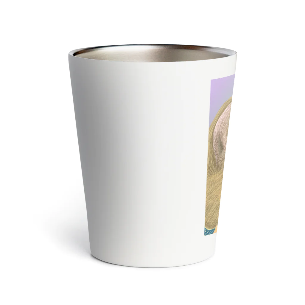 理絵のねこ 虹色 Thermo Tumbler