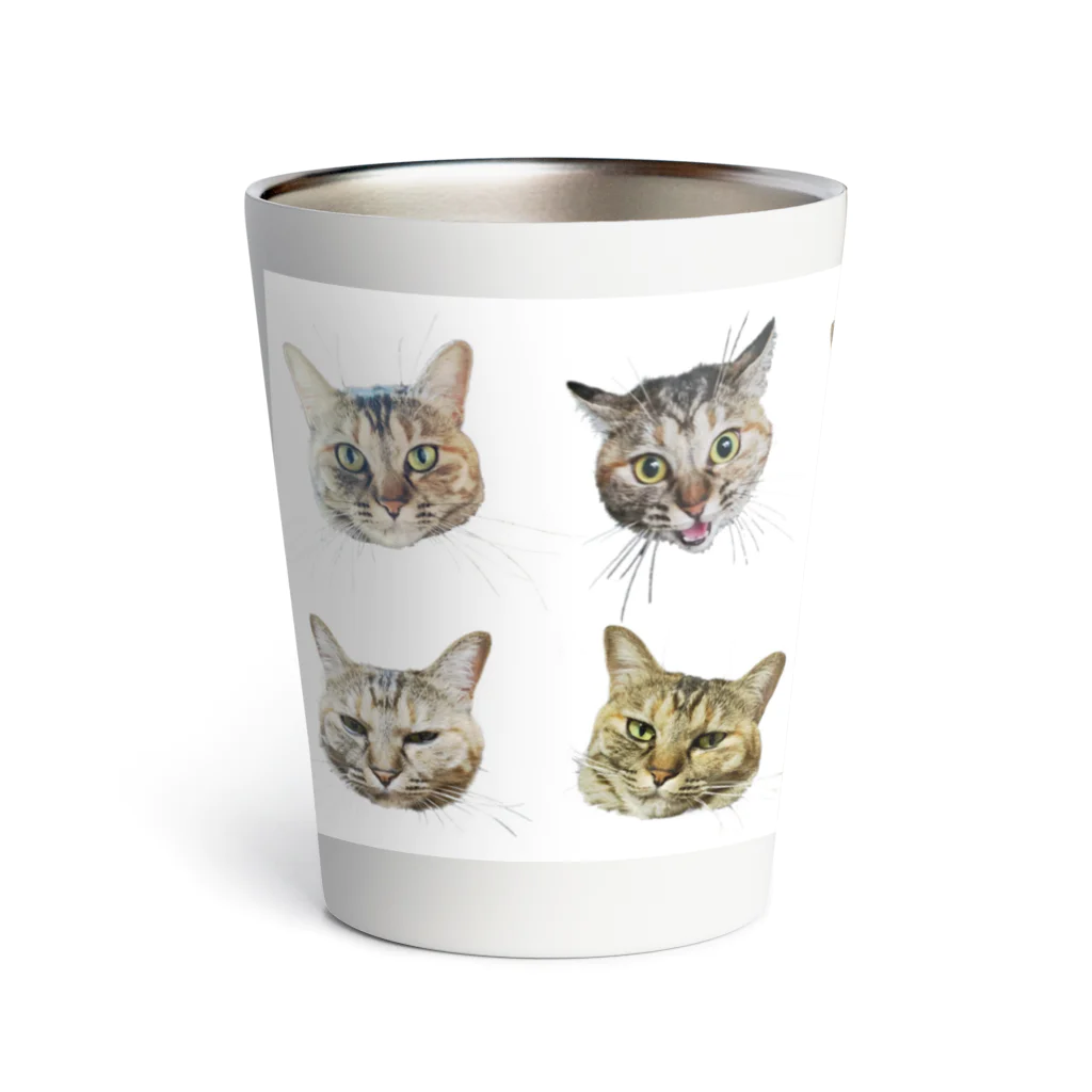 ヒカリタケウチのひげのながいねこ Thermo Tumbler