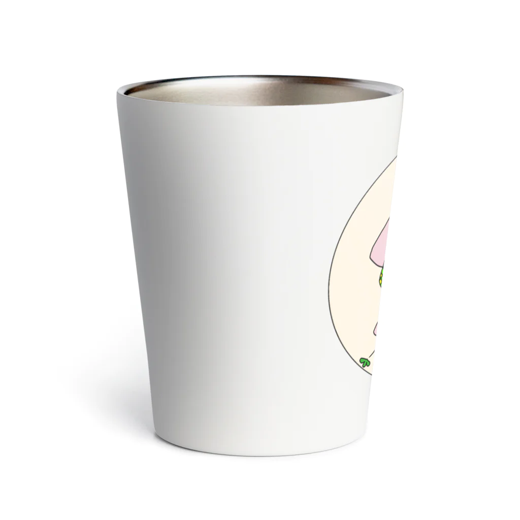 MizuHoイラストショップの傘風植物模様 Thermo Tumbler