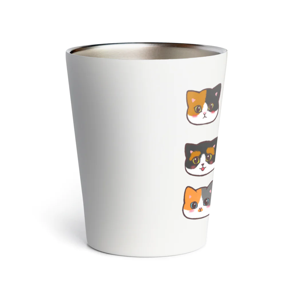 ふわにゃんshopのうちのミケちゃん Thermo Tumbler