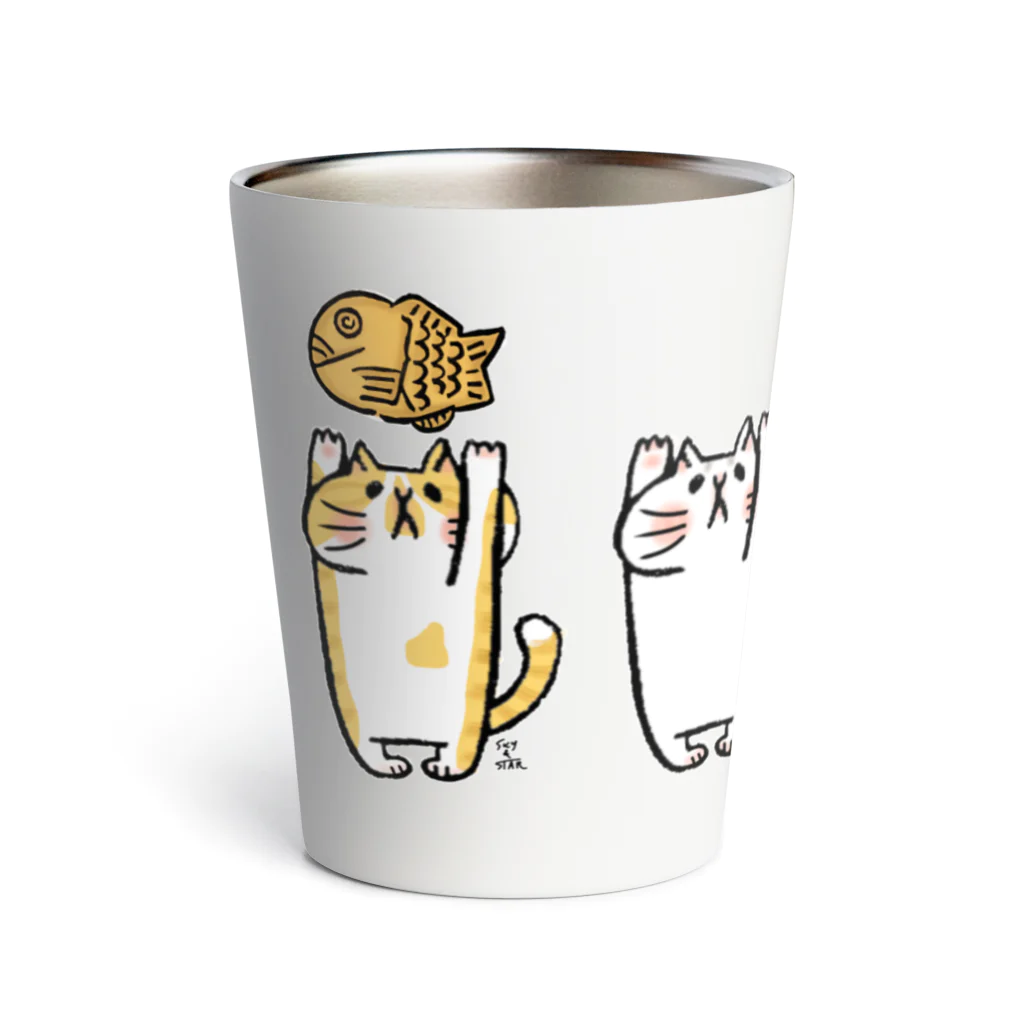 SKY&STAR YuKiKoの猫5仔 Thermo Tumbler