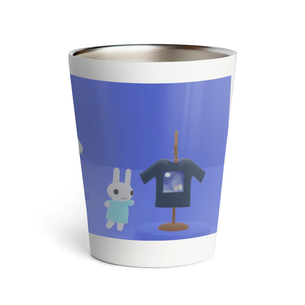 grk0 🌟ウサギのチャとシロ〜時々カッパのTシャツショップ Thermo Tumbler