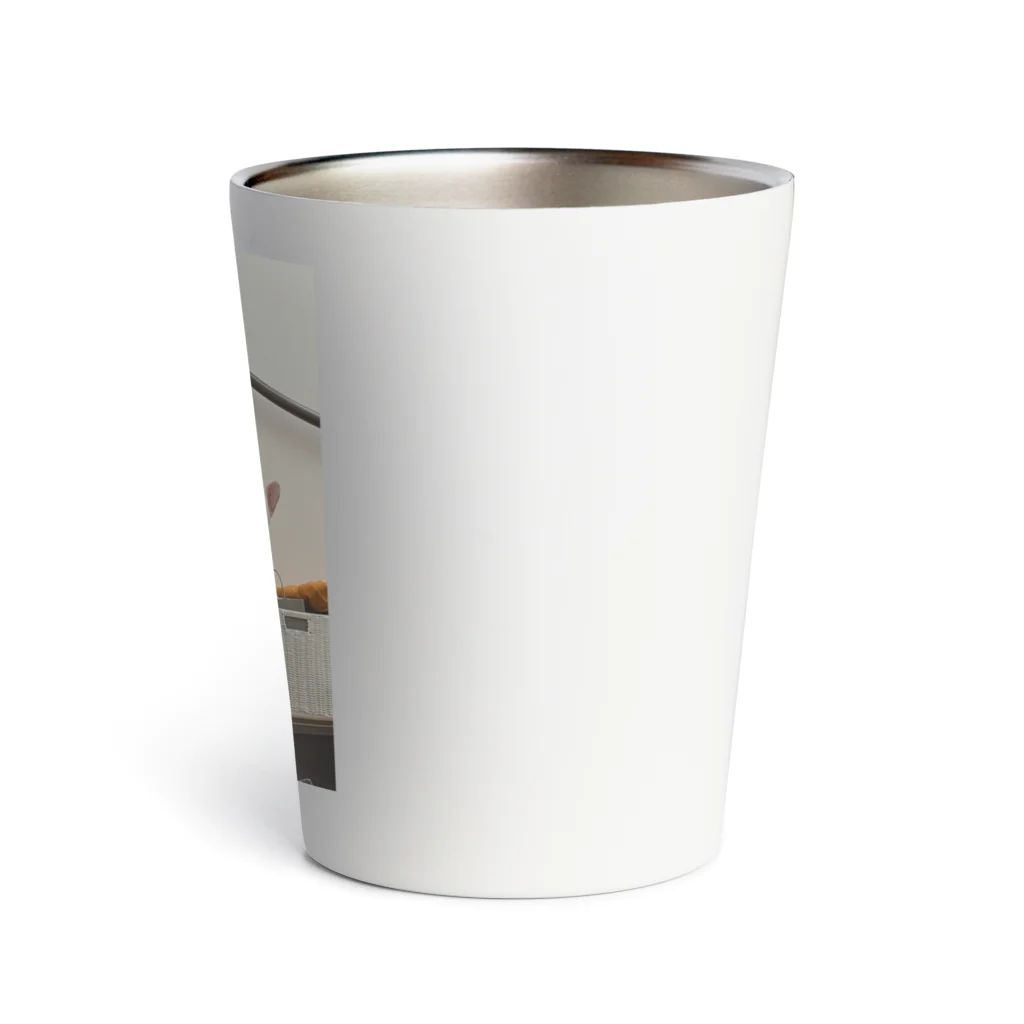 ロキの店の覗く犬 Thermo Tumbler