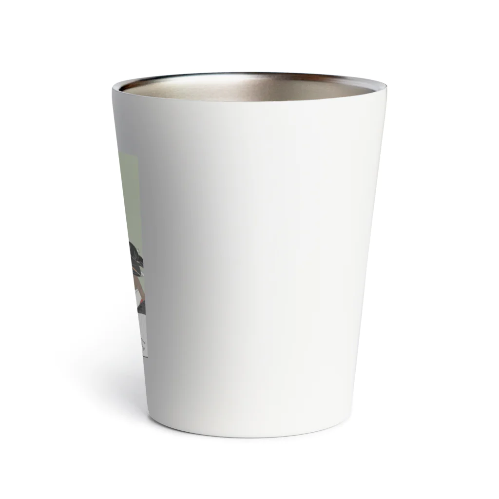 keeeeeep smilingの自撮り界隈女子 Thermo Tumbler