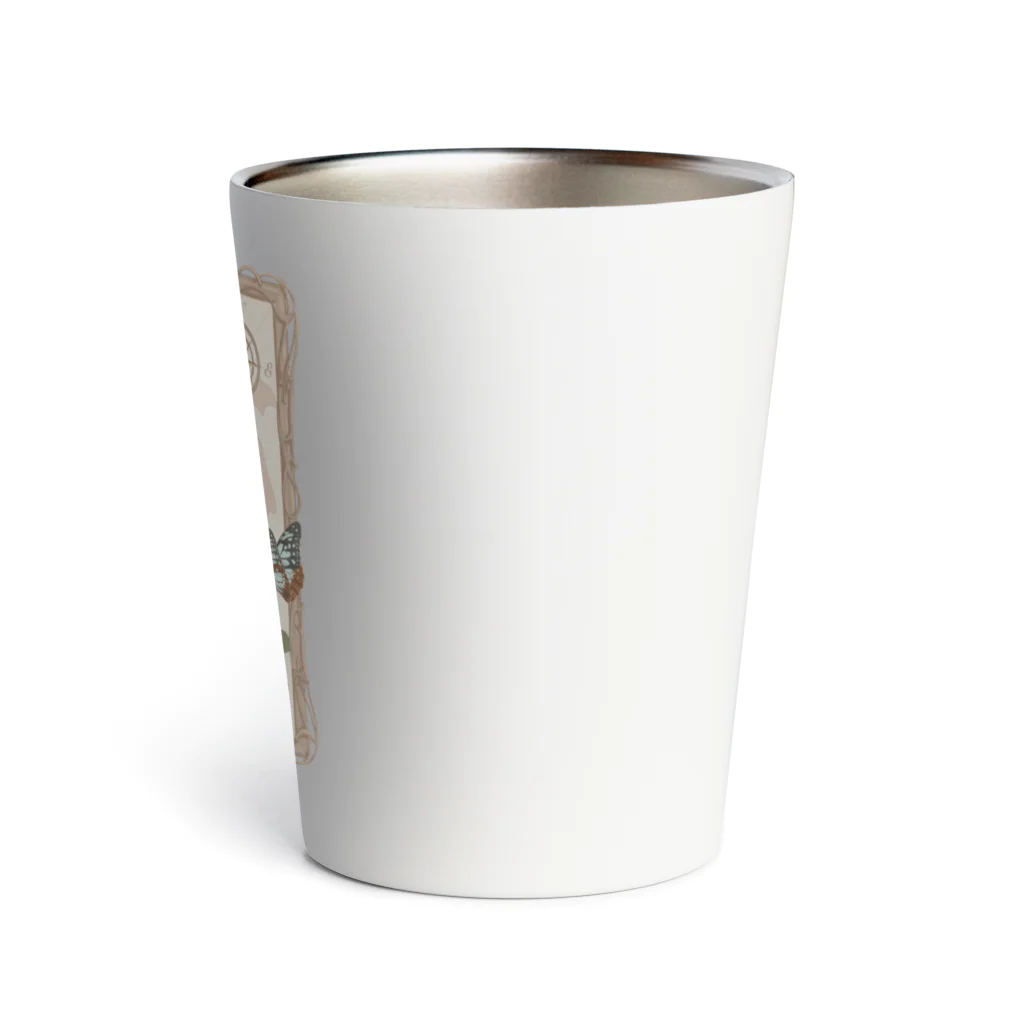 kitaooji shop SUZURI店のTraveling butterfly Thermo Tumbler