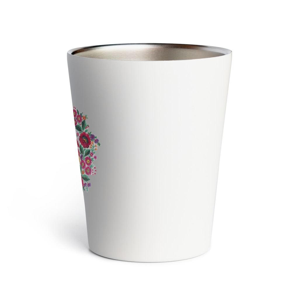 Epika _StandWithUkraineのウクライナのおばあちゃんの刺繍 Thermo Tumbler