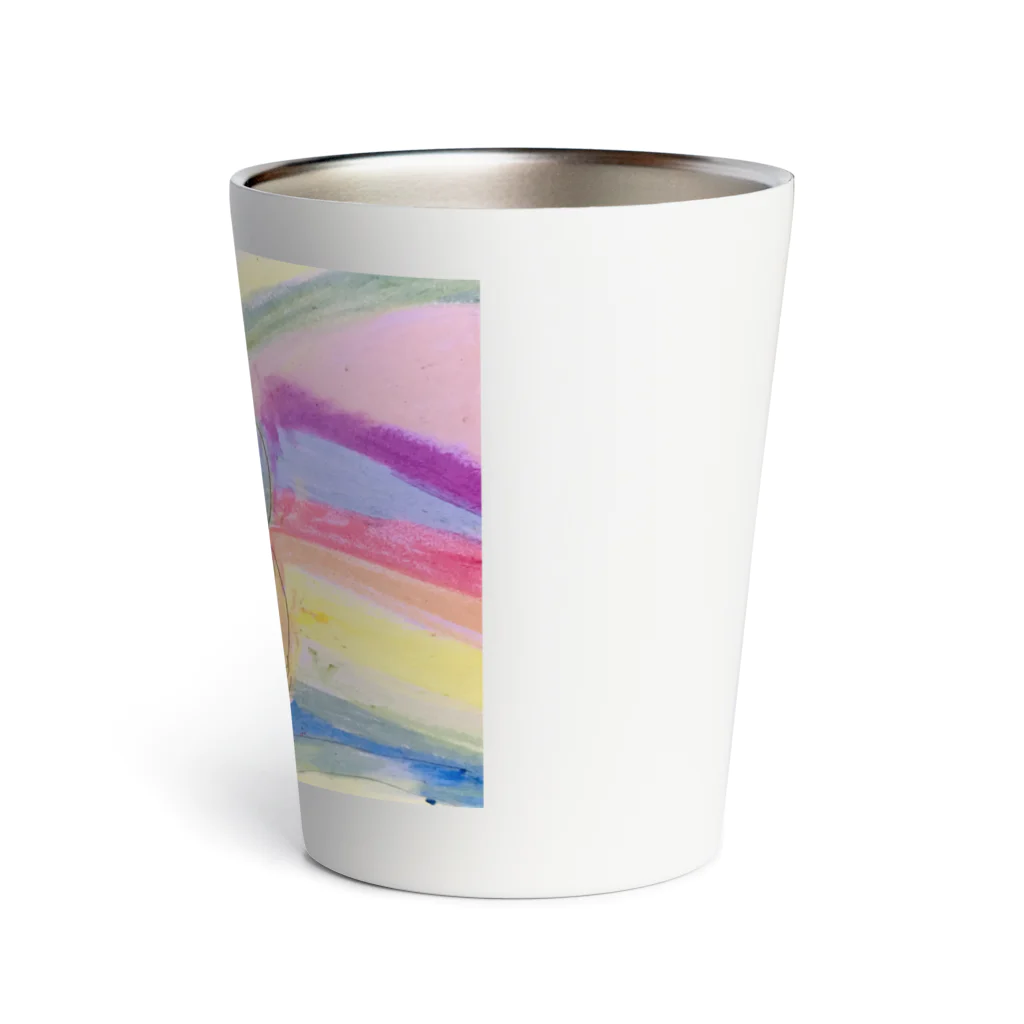 go80sのピーコックグリーンからす Thermo Tumbler