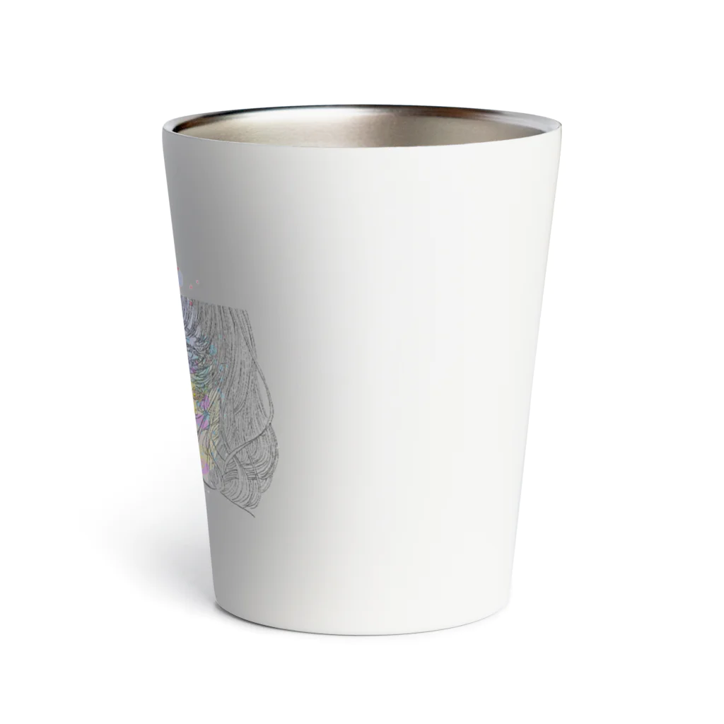 suitouka official item shopの水透花のおんなのこ(絵の具ver.) Thermo Tumbler