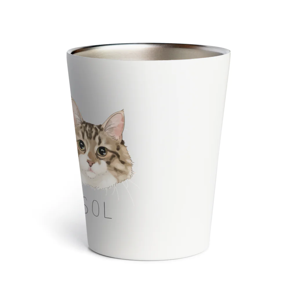 みきぞーん｜保護猫 ミッキー画伯と肉球とおともだちのrom & sol Thermo Tumbler