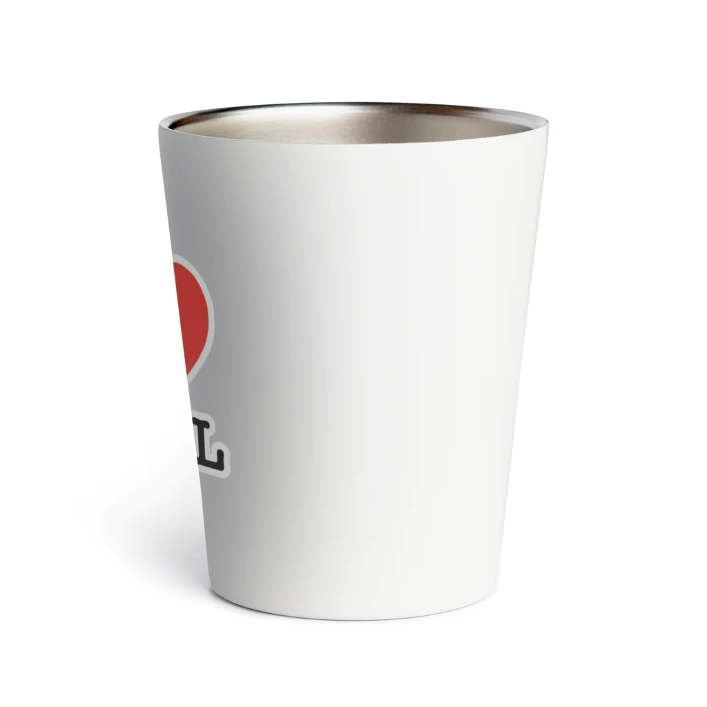 HachijuhachiのI LOVE METAL Thermo Tumbler