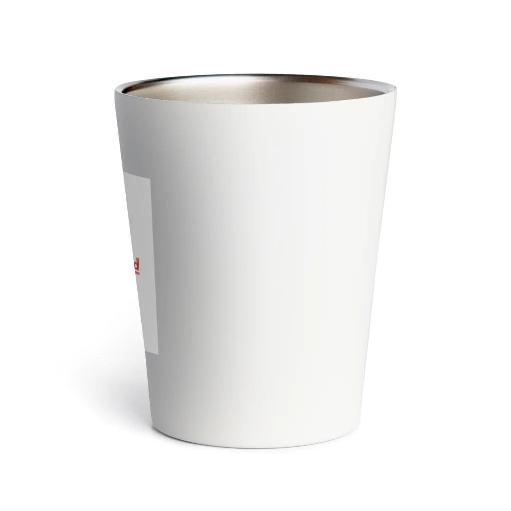 Relaxed moodのRelax moodブランドロゴ（レッド） Thermo Tumbler