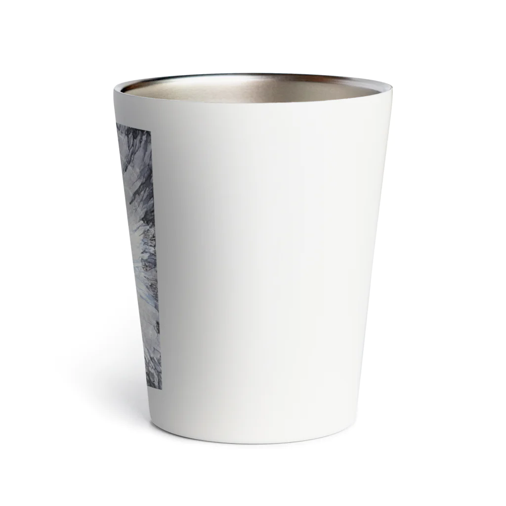 木壴寸のアルコールインクアート　クロ　衝撃 Thermo Tumbler