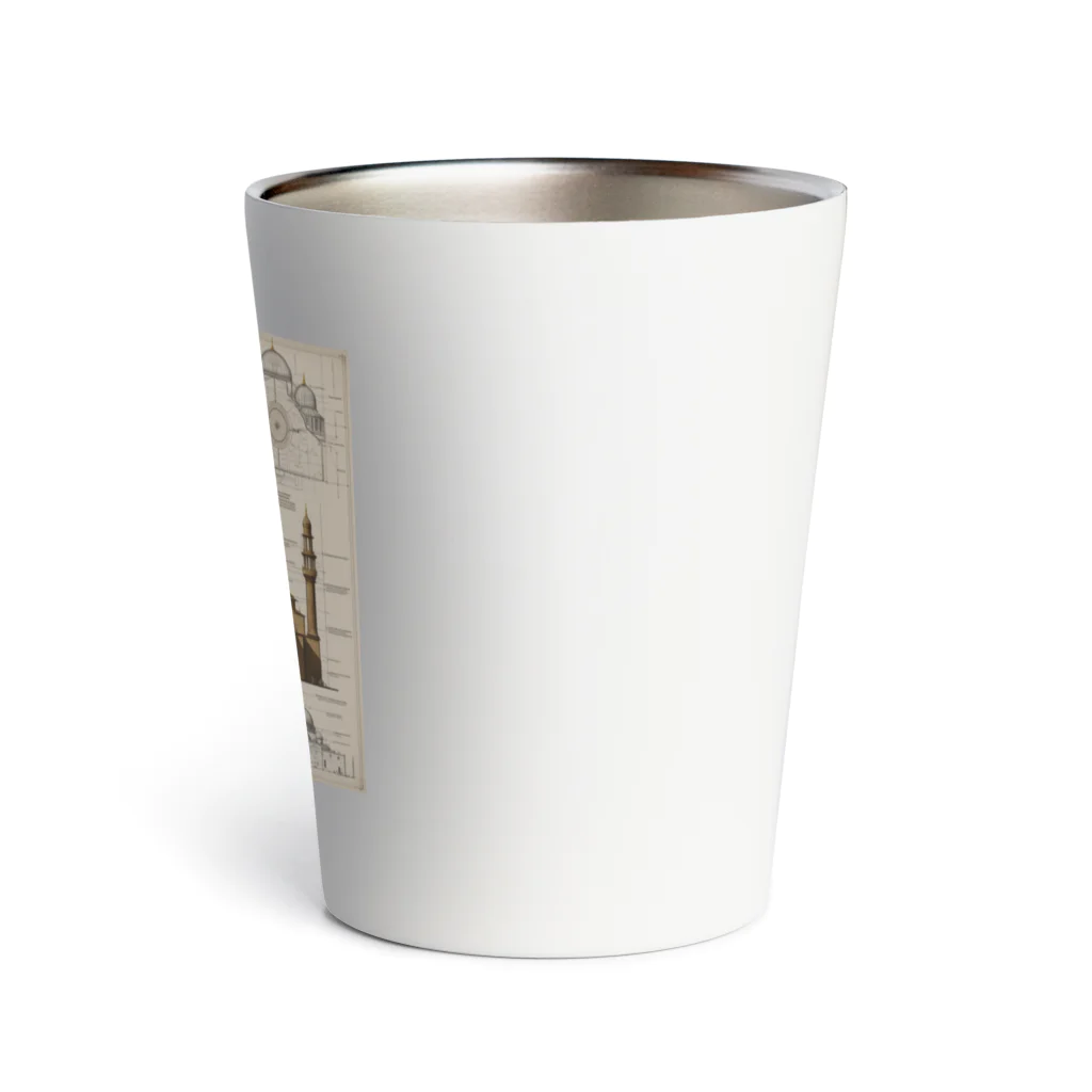 fiiのアヤソフィア（図面風） Thermo Tumbler