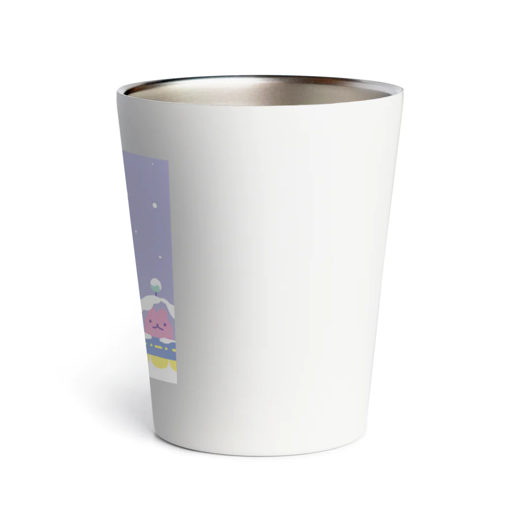 ことだま日記 グッズショップのMUFO『S.O.S.』の絵 Thermo Tumbler