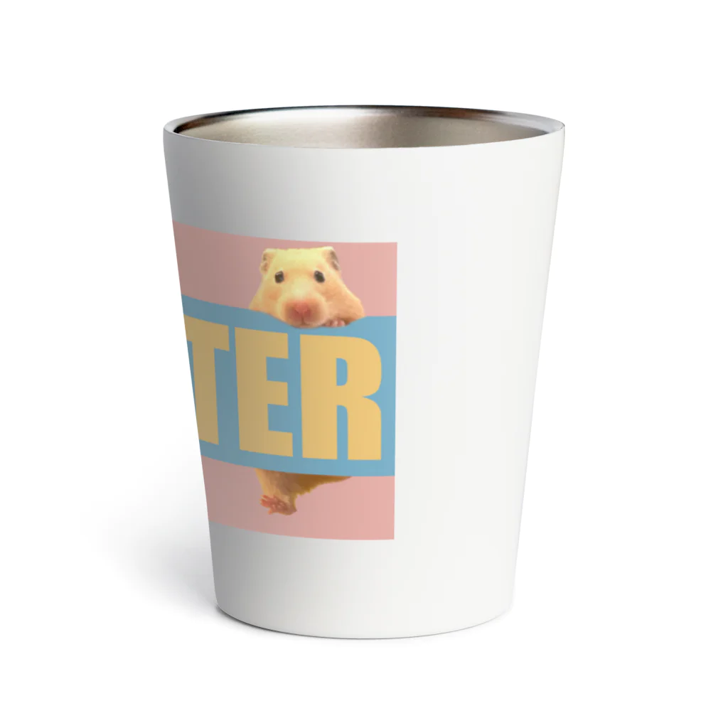 ハムスターが主なS.Hのピンクボーダーなハムスター Thermo Tumbler