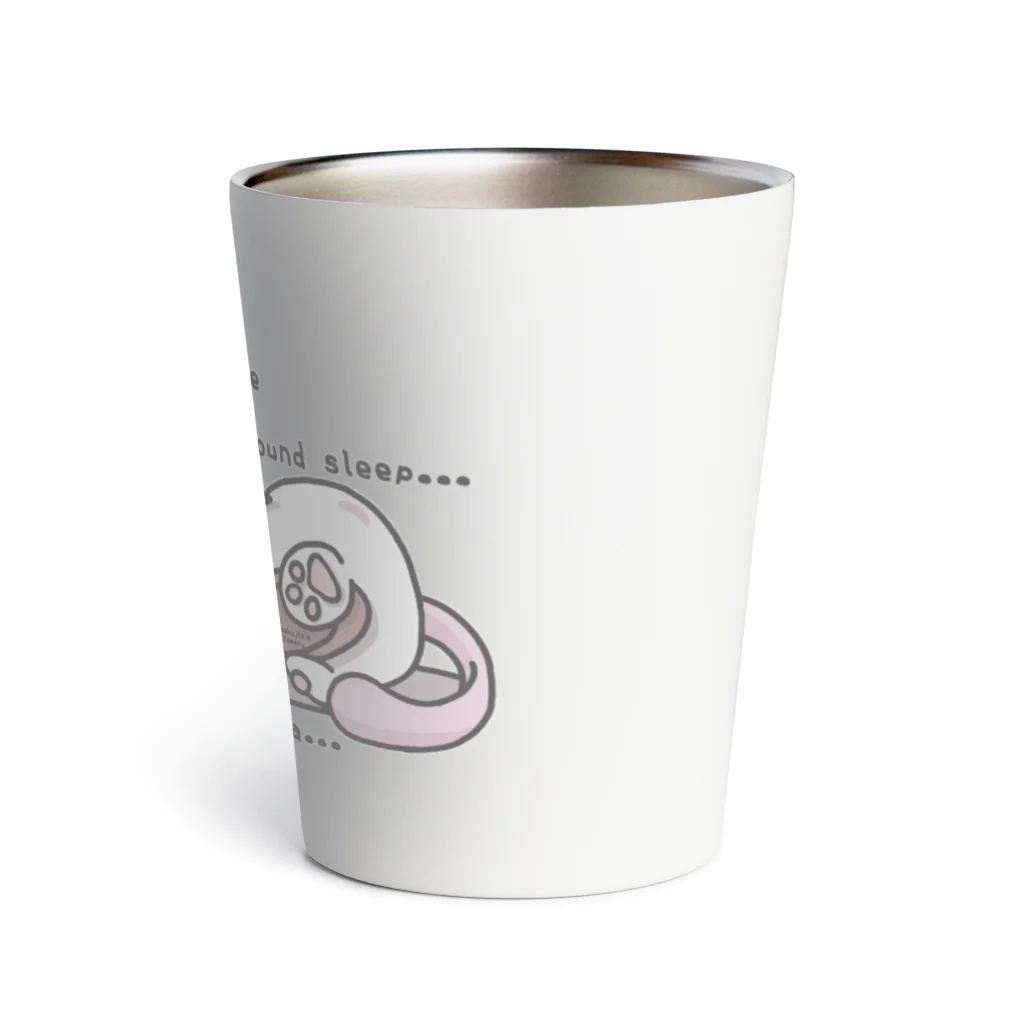 itsuto-こねこしょうしょうめんへらの「…すやあ…」 Thermo Tumbler