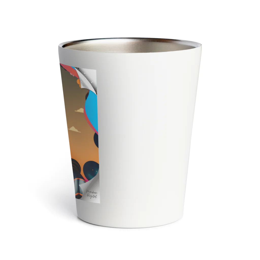 マッケンデジタルワールドのlofiアート着物ファンクガール Thermo Tumbler