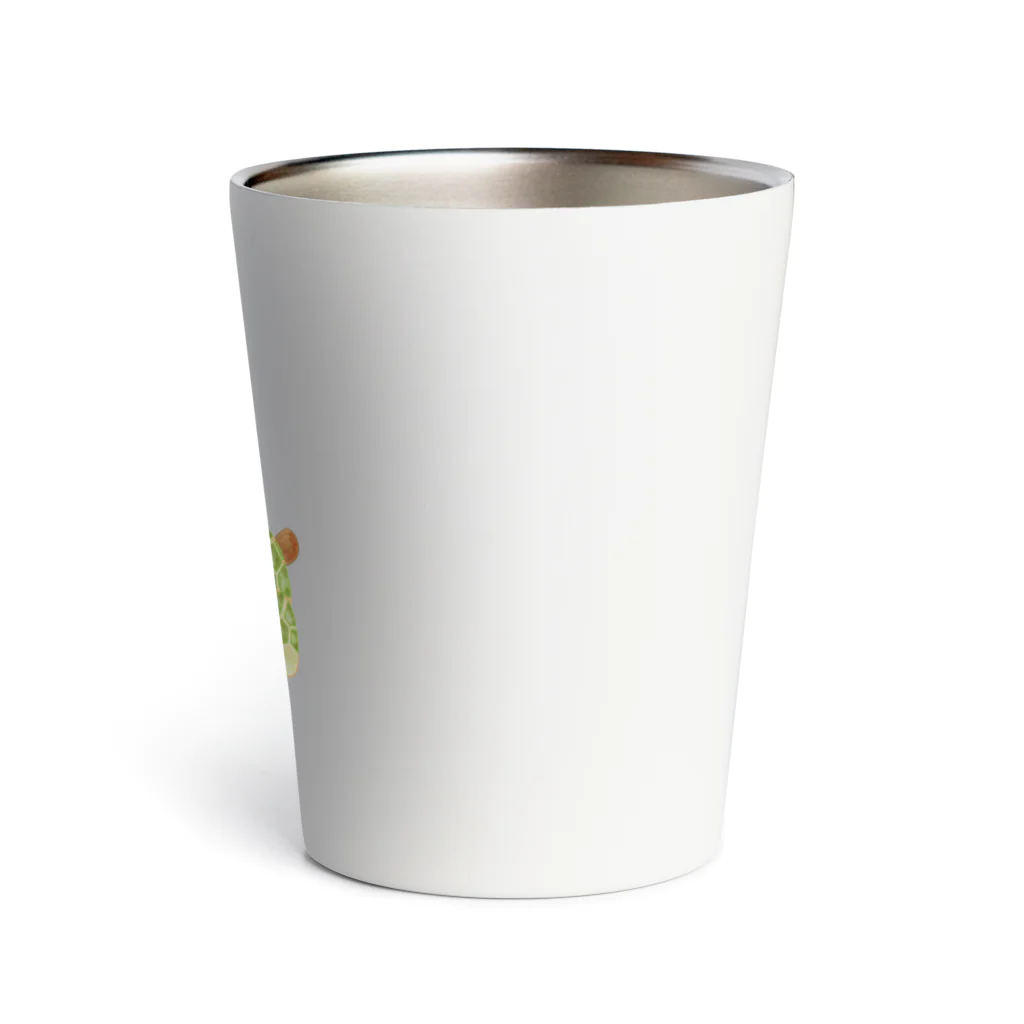 satoayaのアニマルカフェのフルーツアニマル　ラフランスキリン Thermo Tumbler