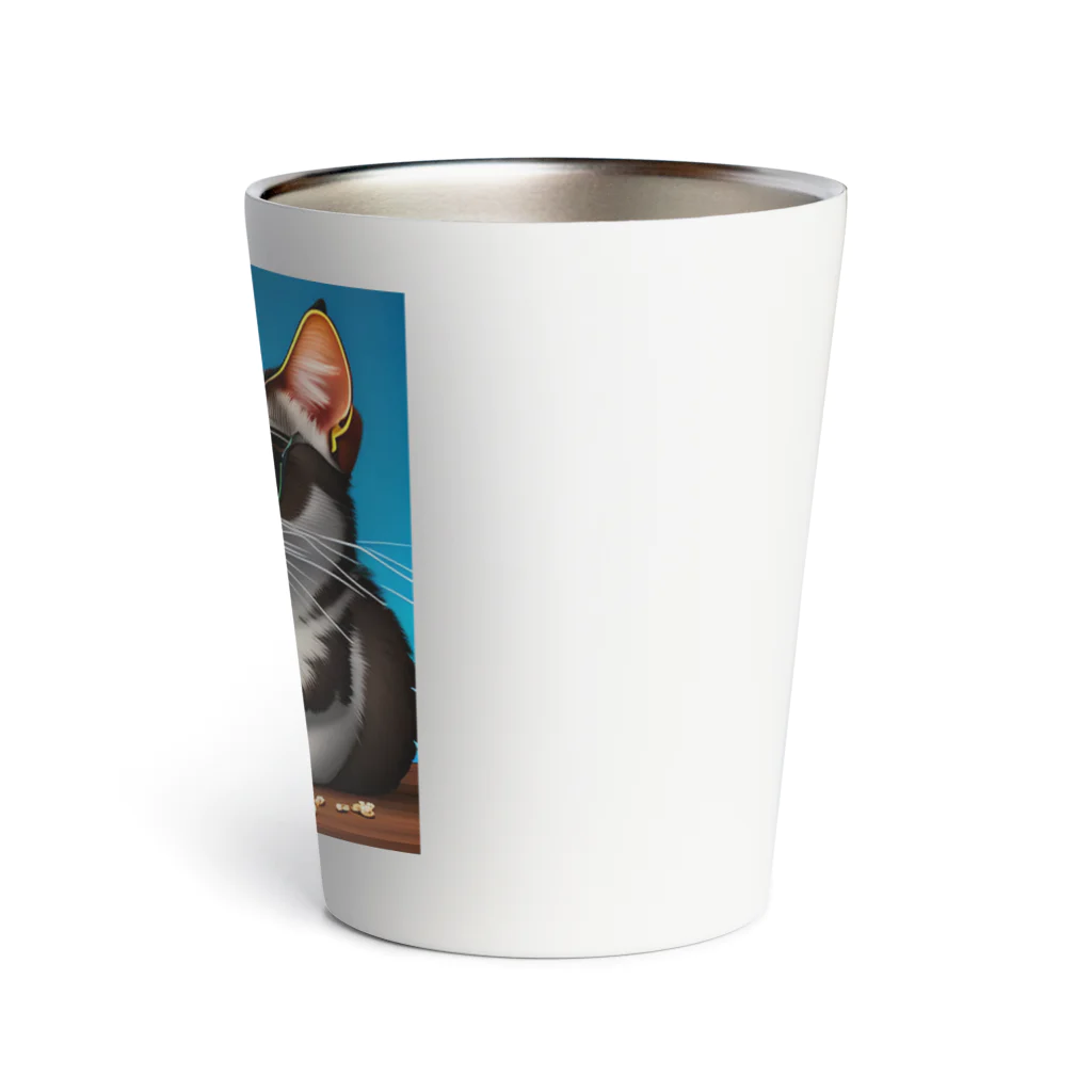 じょんすたいるのPopcorn Cat Thermo Tumbler