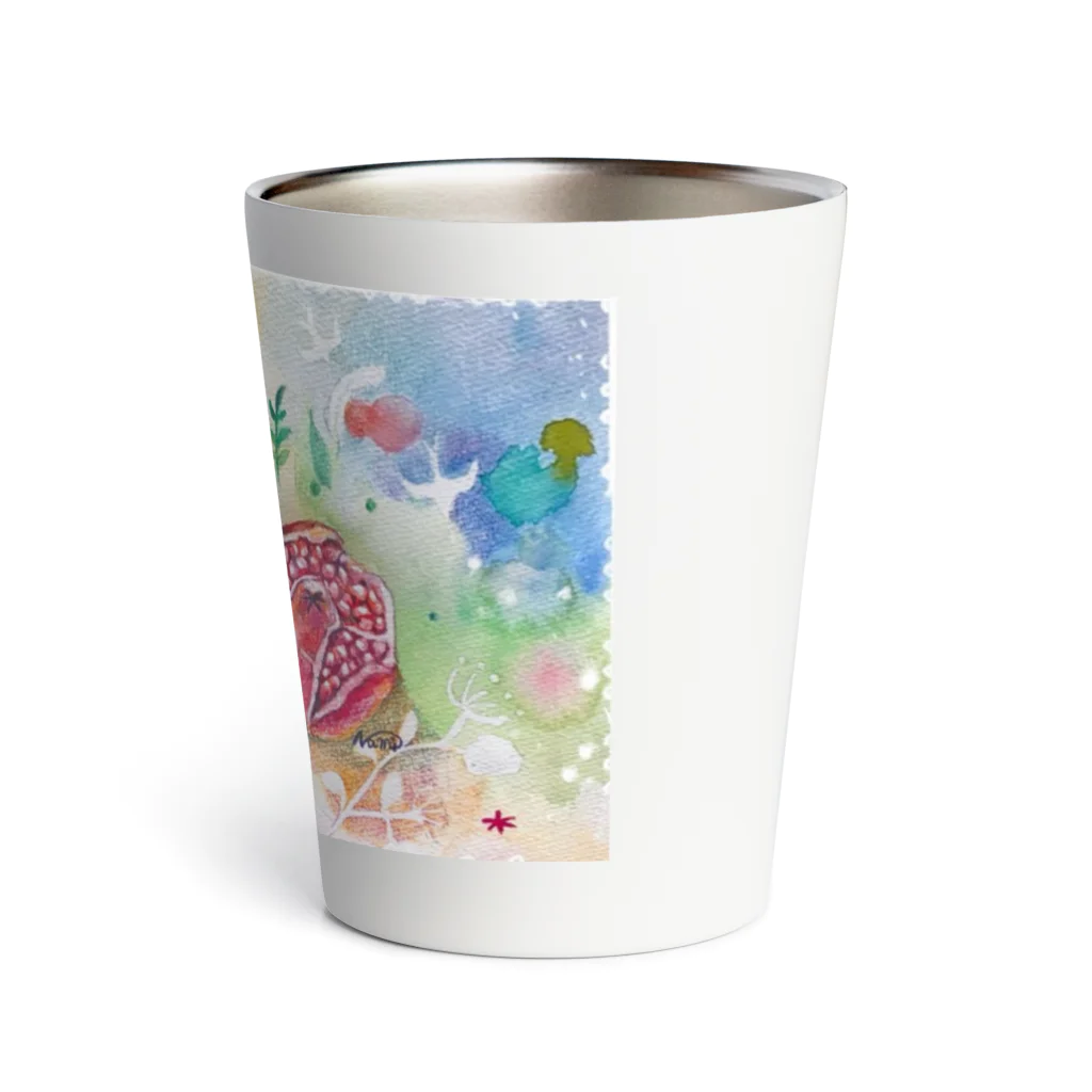 ୨୧┈お結び┈୨୧の幸を願うザクロ Thermo Tumbler